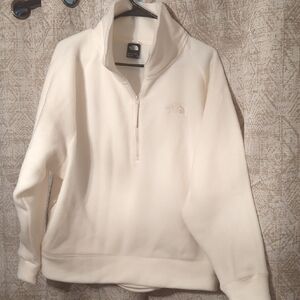 The North Face Cream Quarter-Zip Pullover